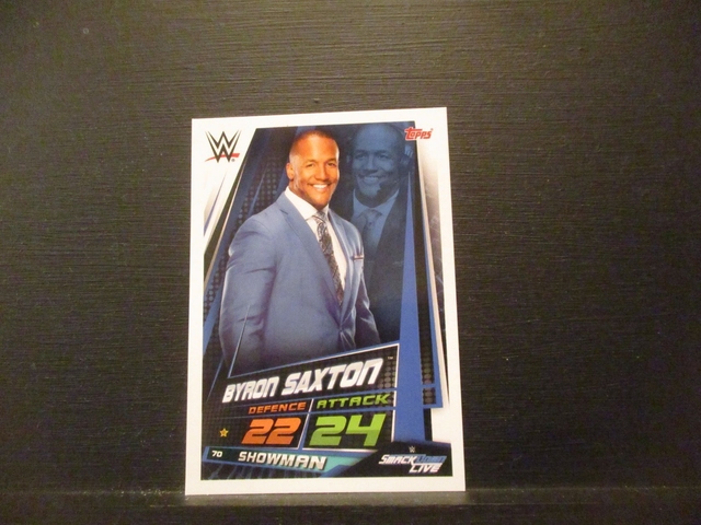 Byron Saxton - Smackdown Live Slam Attax Universe Original Trading Card #70