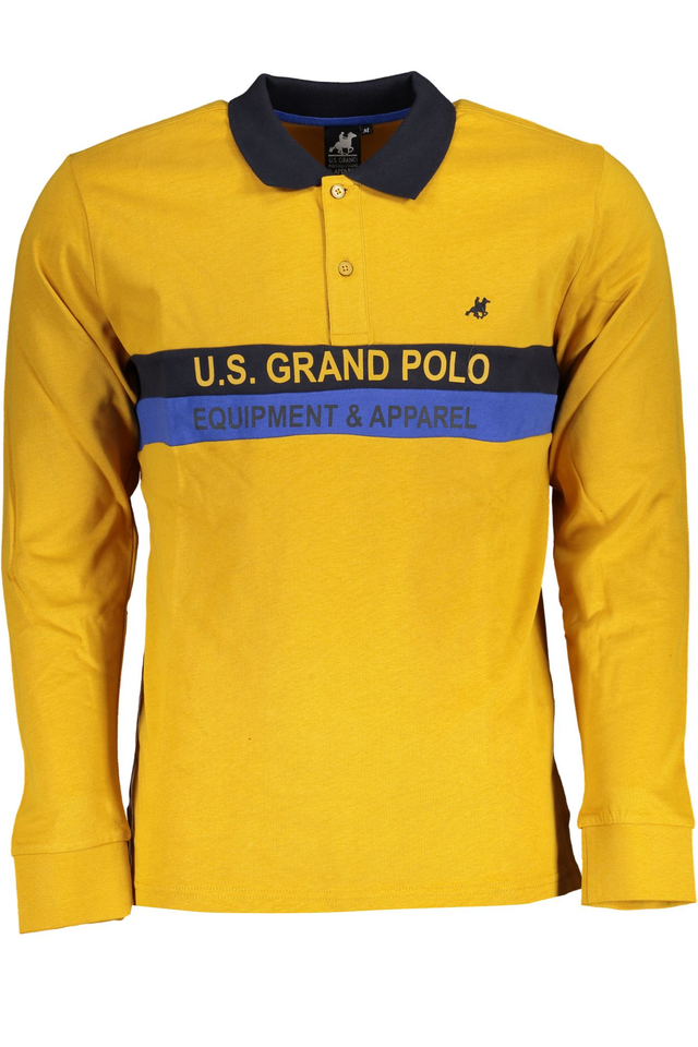 U.S. GRAND POLO POLO MANICHE LUNGHE UOMO GIALLO