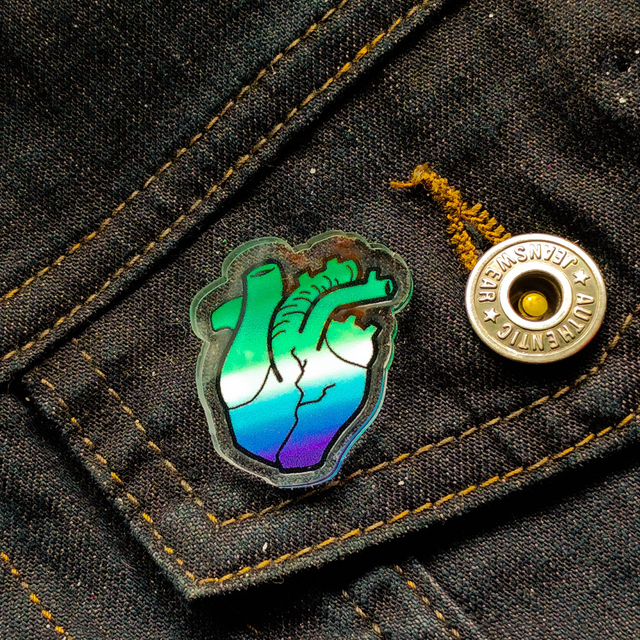 Gay - Real Heart - Pin - [PIN-GY-RH]