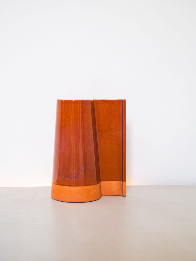 Vase Tuile 06 - Brun