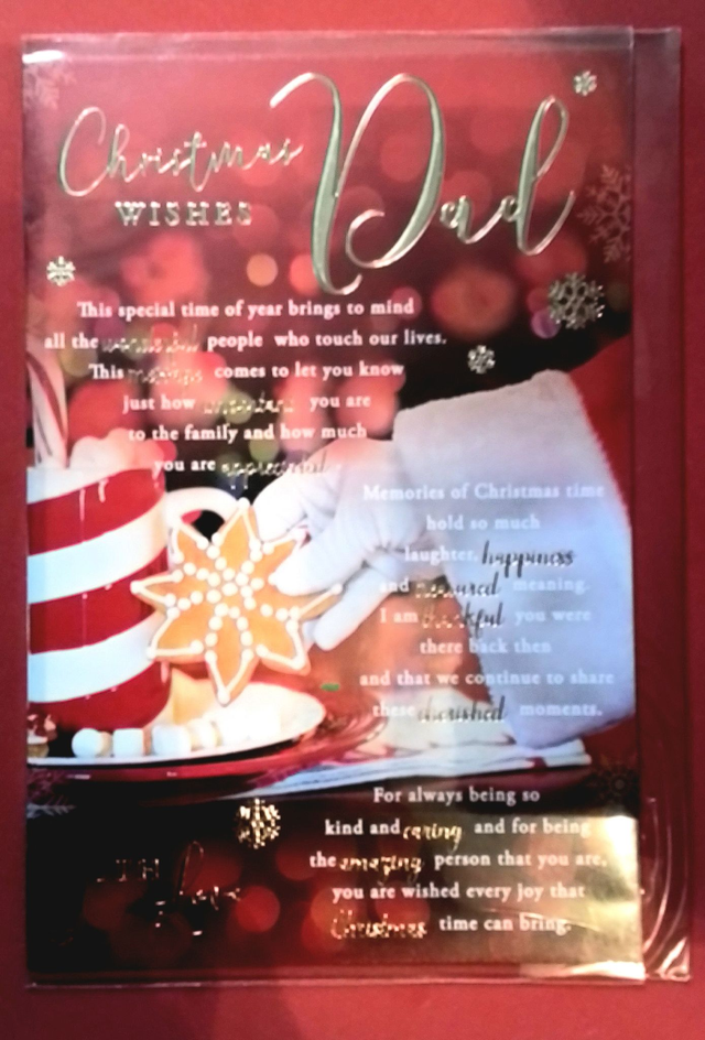 Dad Stunning Sentiment Worded Card