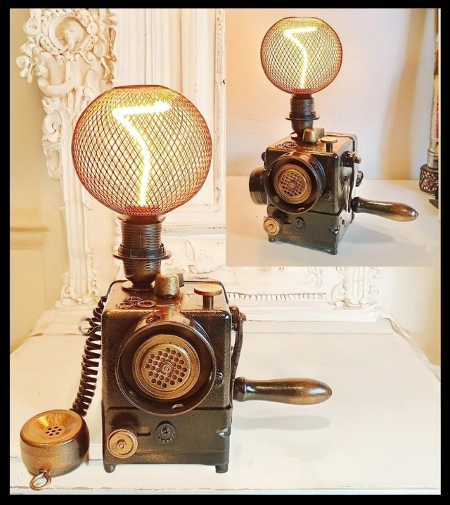 Steam Générateur, noir et bronze - Artisanat Français