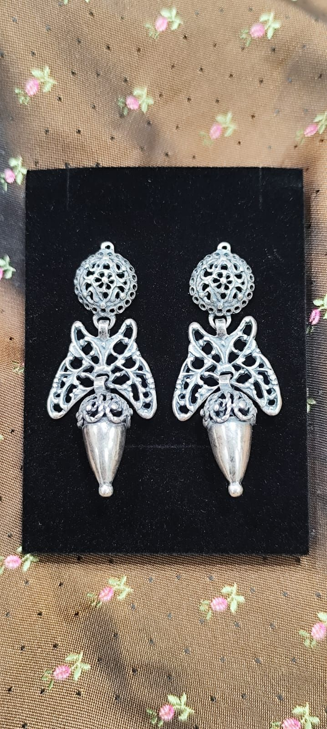 Pendiente bellota 589 plata