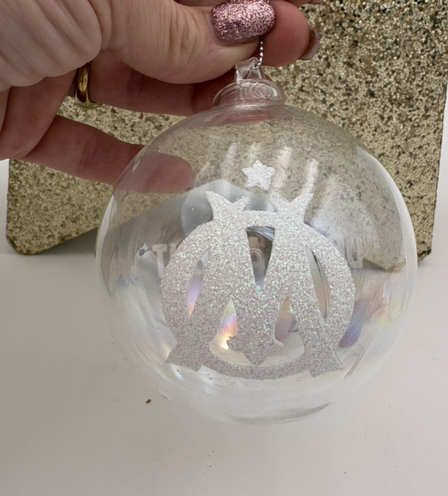 Boule en verre soufflé DROIT AU BUT phospho