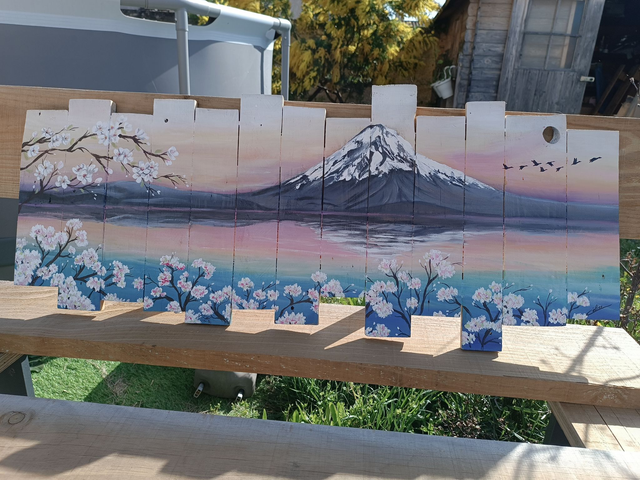 Mont fuji aux milles couleurs