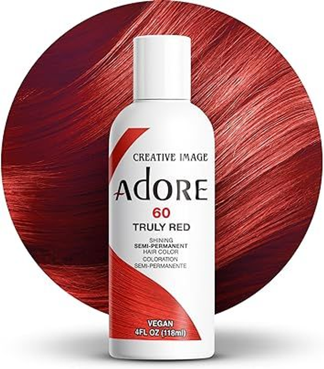 Adore Shining Semi-Permanent Hair Colour 118 ml (60 Truly Red)