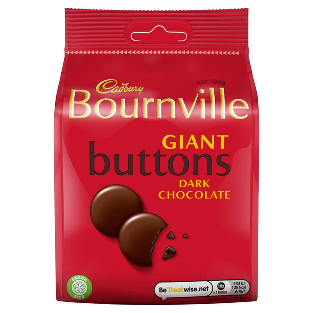 Cadbury Bournville Giant Buttons 110g