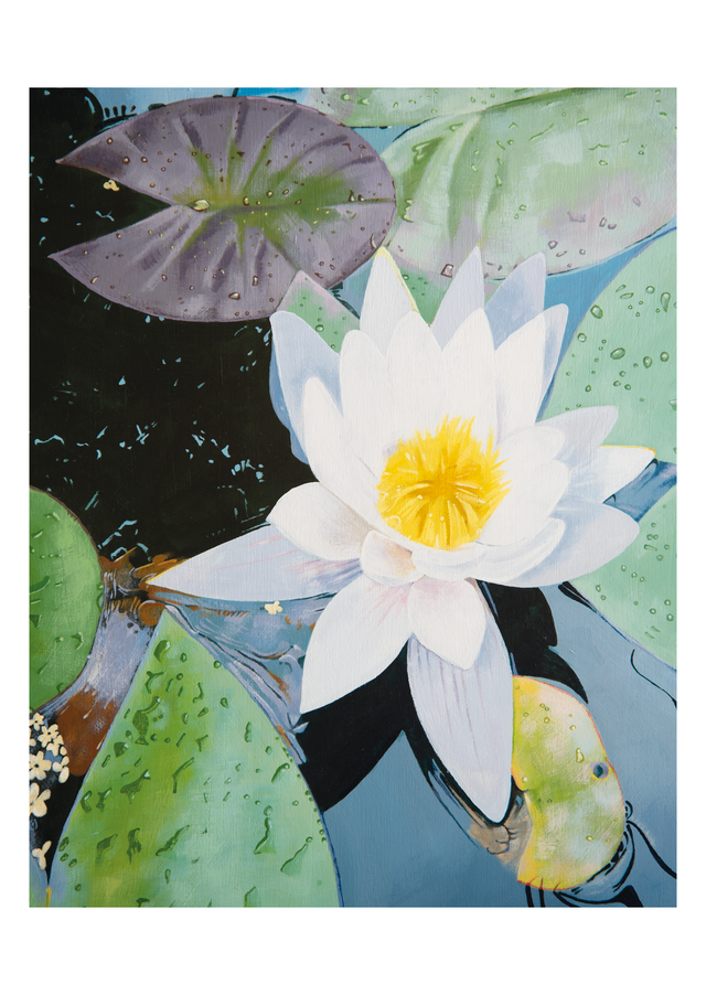 Postcard - Garden Pond (Detail)