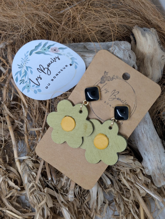 Boucles d&#039;oreilles Baby Coquette vert bc001