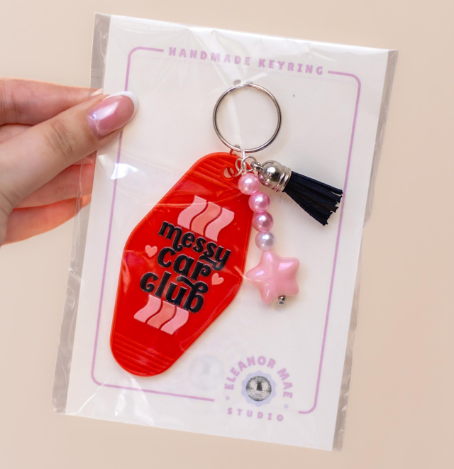 'Messy Car Club' Keyring