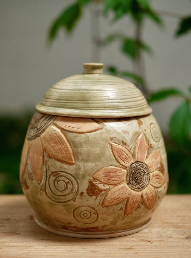 Sunflower Cookie Jar