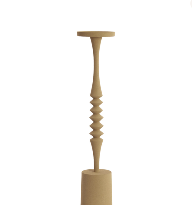 MISTRY candle holder - matt beige