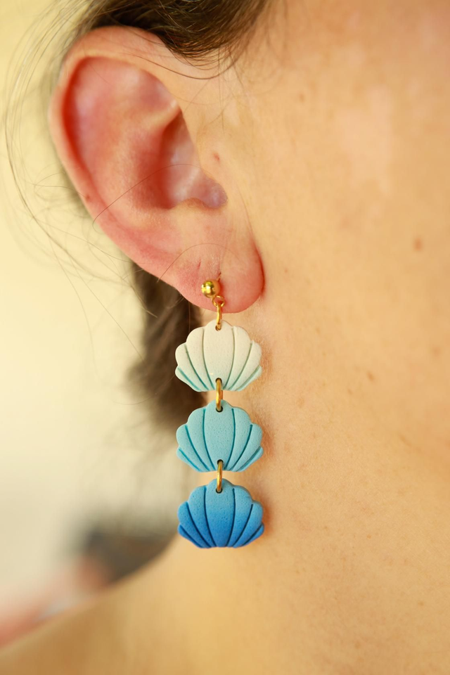 Collection Bord de Mer Coquillage bleu 