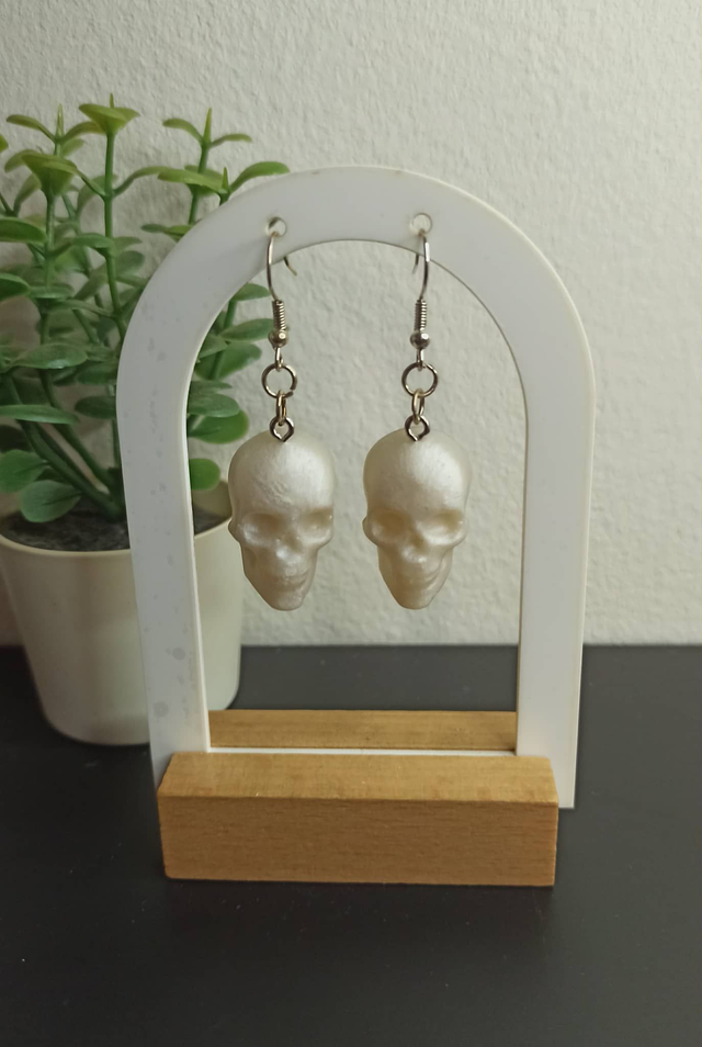 Boucle d&#039;oreille tête de mort (433)