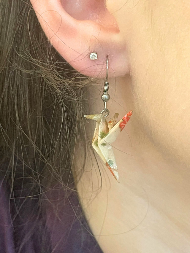 Boucles d'oreilles courtes "Colibri"