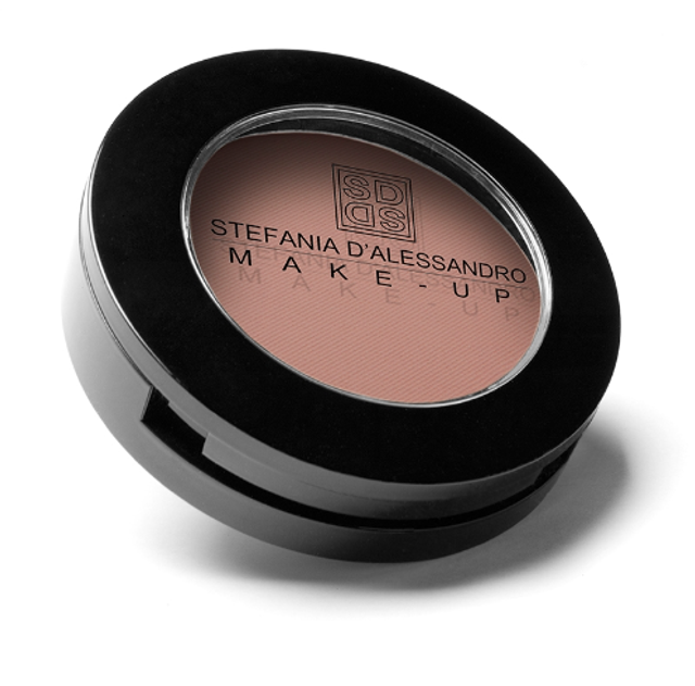 Ombretto compatto tonalità intermedia, con dominante tenue beige rosato