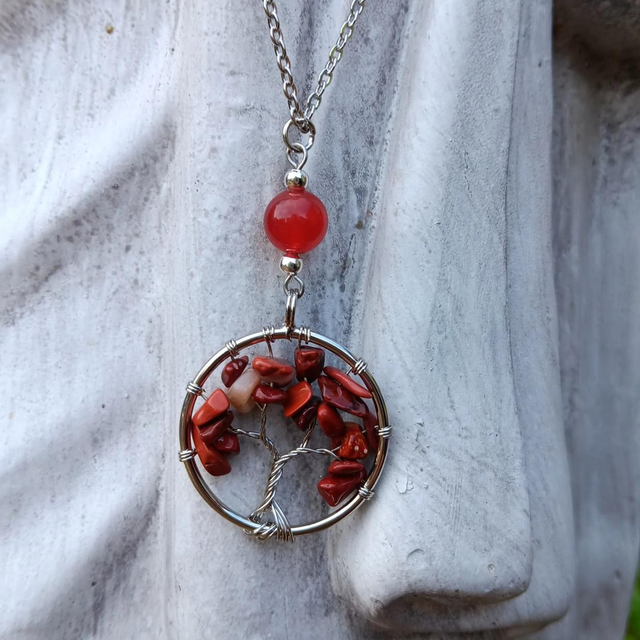 Red Jasper and Carnelian Necklace