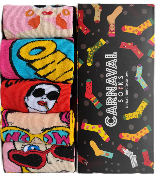 ZESTAW #7 Skarpetki 5 PAR 39-45 Kolorowe Śmieszne IDEALNE NA PREZENT!