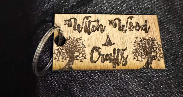 Witch Wood Crafts Keyring