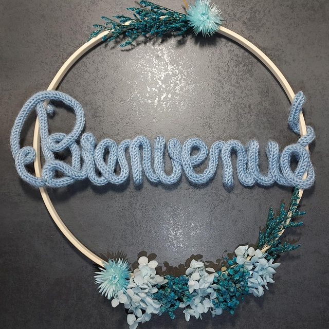 Attrape-rêve personnalisable bleu