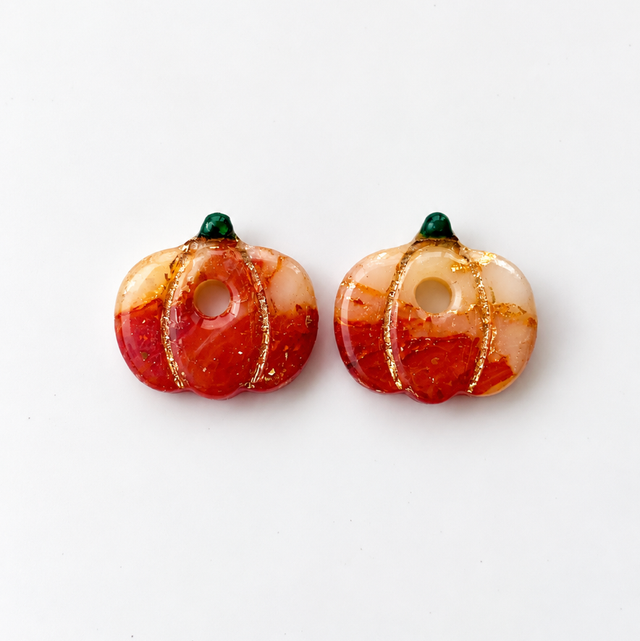 Pampilles citrouilles pierre orange 
