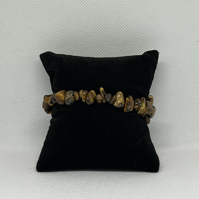 Bracelet en fragments d&#039;Œil de Tigre