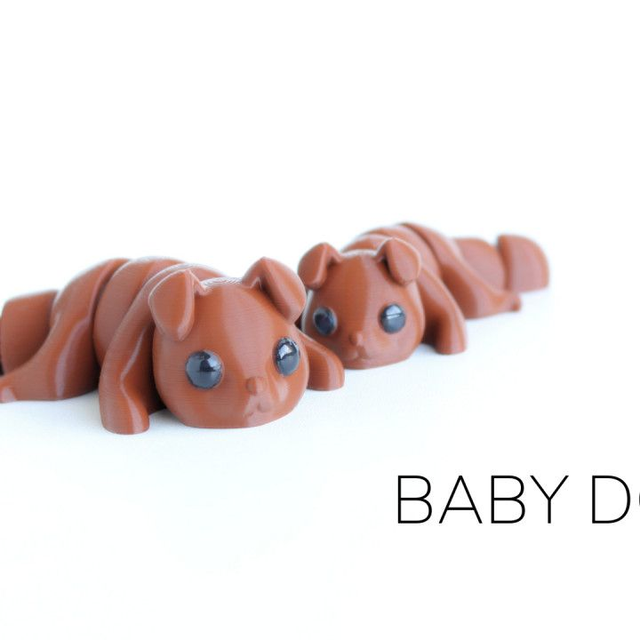 Dog Articulated flexible Autistic Toy 3D Printed Gift Wiggle Cute Animal