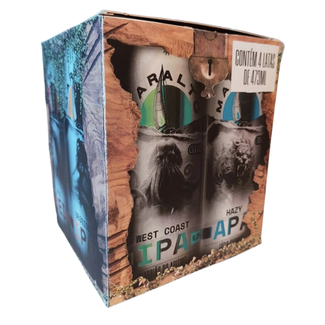 Caixa presente 4 - pack (cervejas à parte)