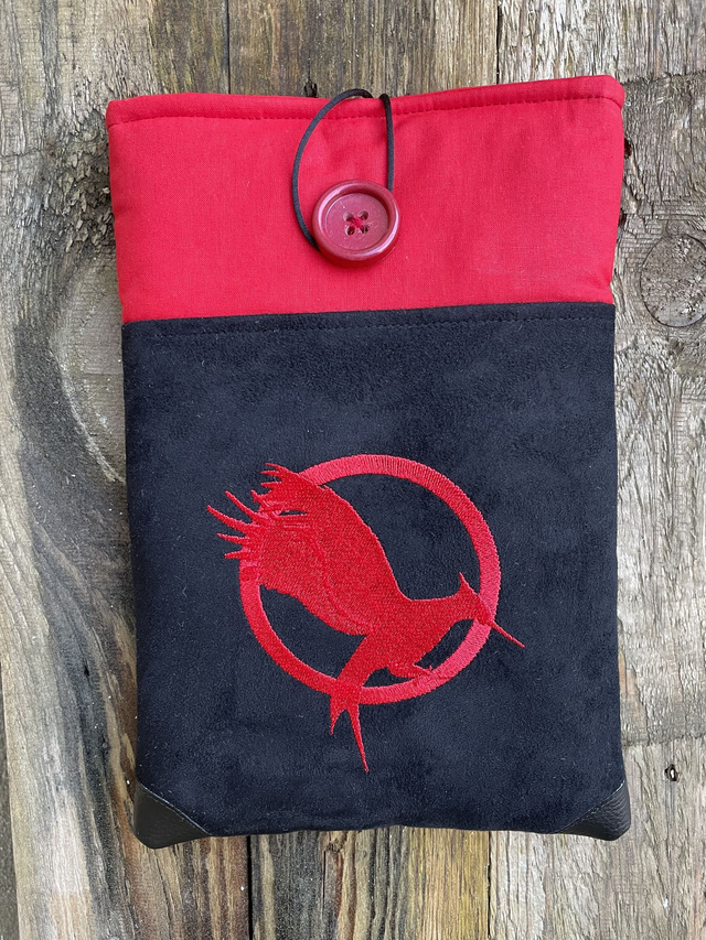 Pochette à livre brodée grand modèle