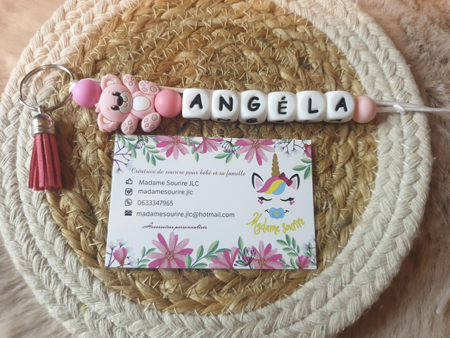 Porte clés 1 branche Ourson 