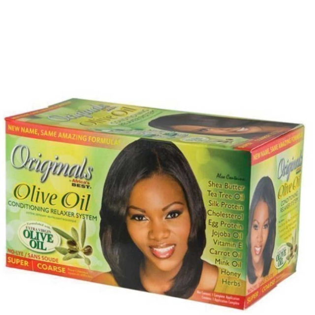Africa's Best Originals Olive Oil Conditioning Relaxer System Super/ Coarse