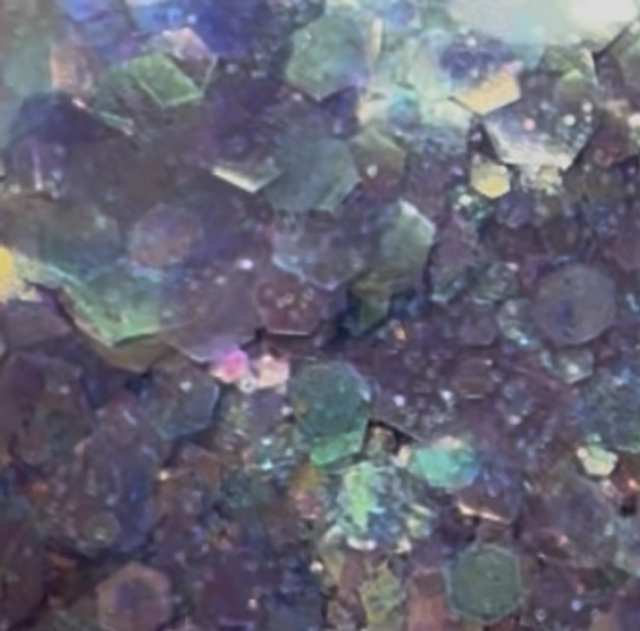 paillettes jumbo mix BLUE irrisé