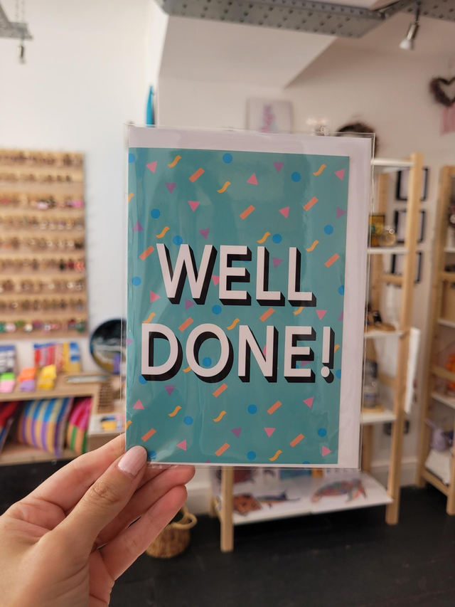 Well Done Confetti Greetings Card - NW-021