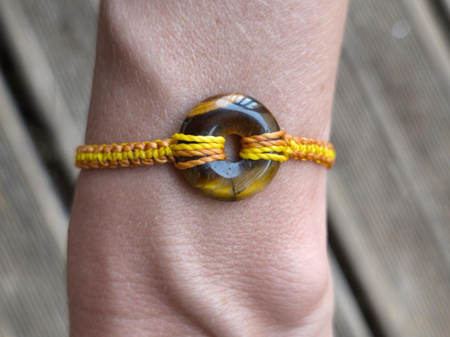 Bracelet réversible oeil de tigre du Brésil