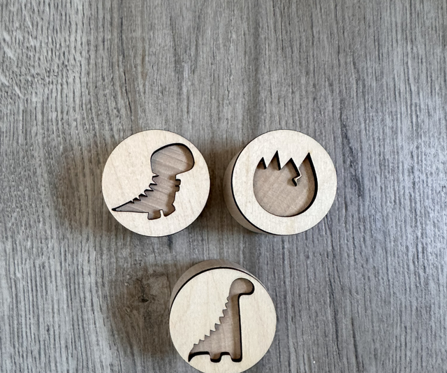 Houten stempels - Dino’s 2