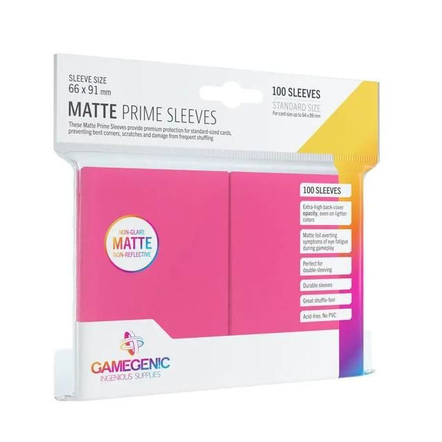 Gamegenic Matte Prime Standard Card Sleeves - Pink