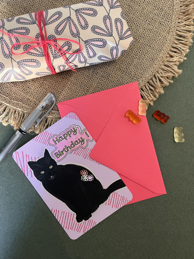 Carte de vœux "Happy Birthday"