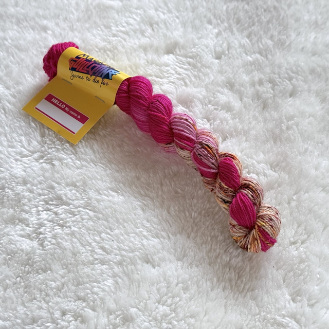 Speckled Fuchsia — BFL Sock Mini — 20g