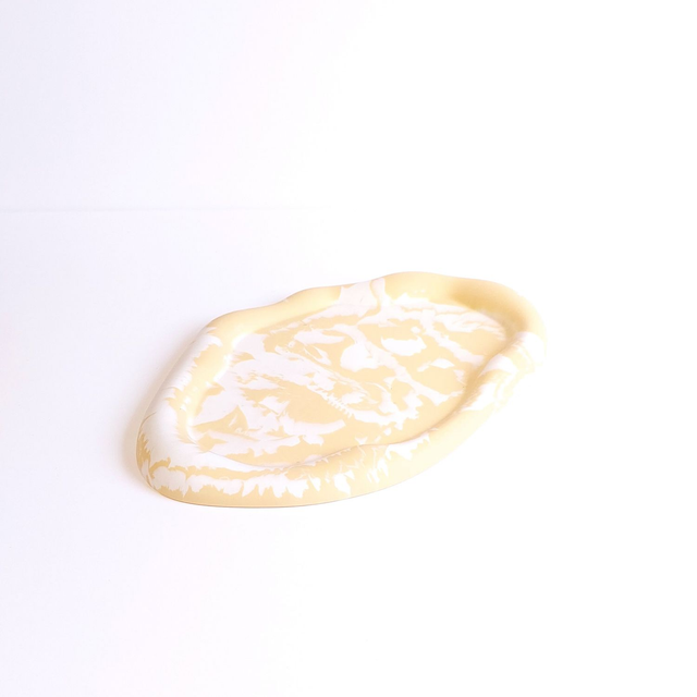 Plateau / vide-poche jaune