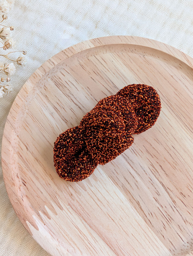 Barrette noeud Romie paillettes Edition spéciale Fêtes