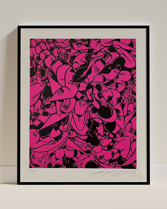 RIME  " Sans Titre " - rose