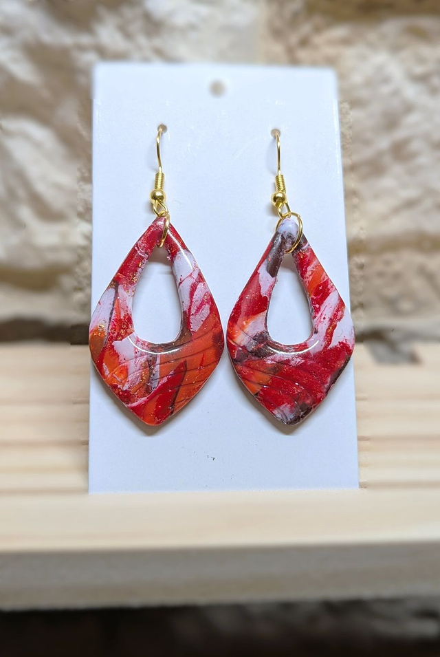 Boucles d'oreilles Flamboyante