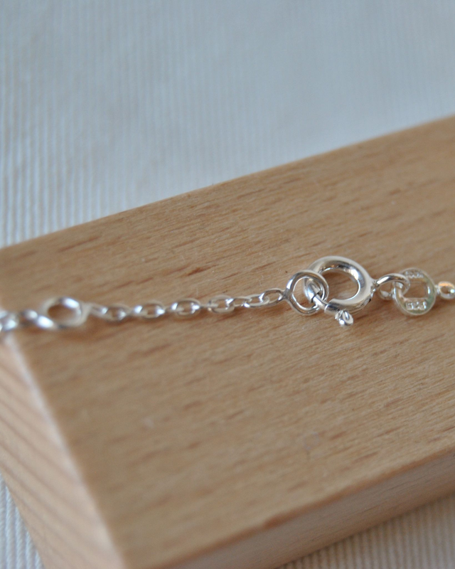 Collier en argent - feuille de fougère – pièce unique