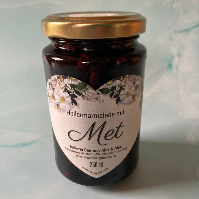 Holler Marmelade mit Met