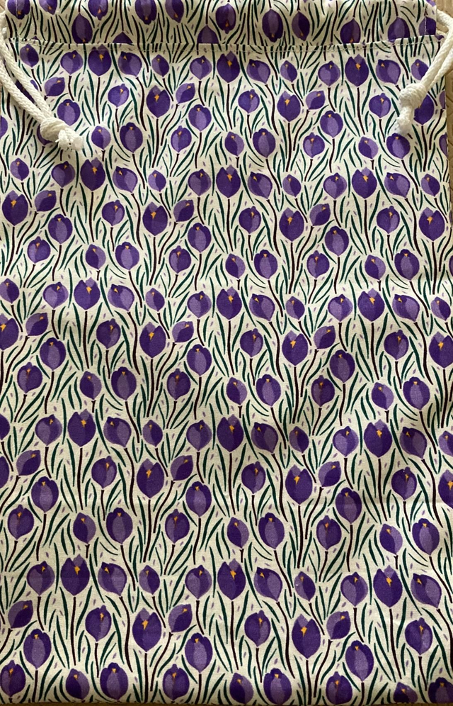 Lined Shoe Bag (Crocus)