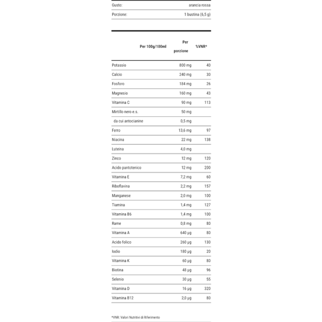 MULTIVITAMINICO ARANCIA ROSSA 10 bst