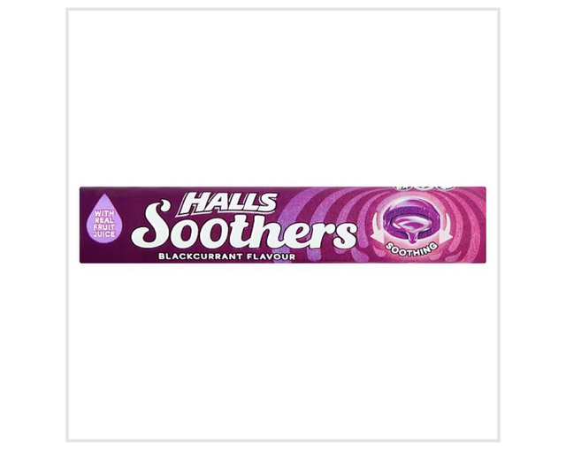 Halls Soothers Blackcurrant Juice Sweets 45g