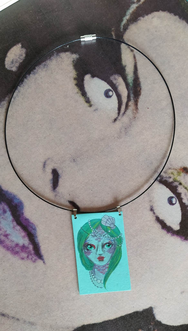 Collier visage Sirène