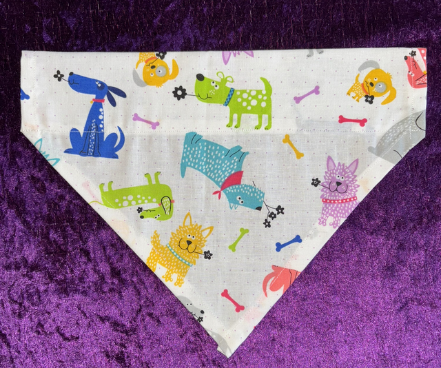 Dog Bandana - Colourful Dogs 