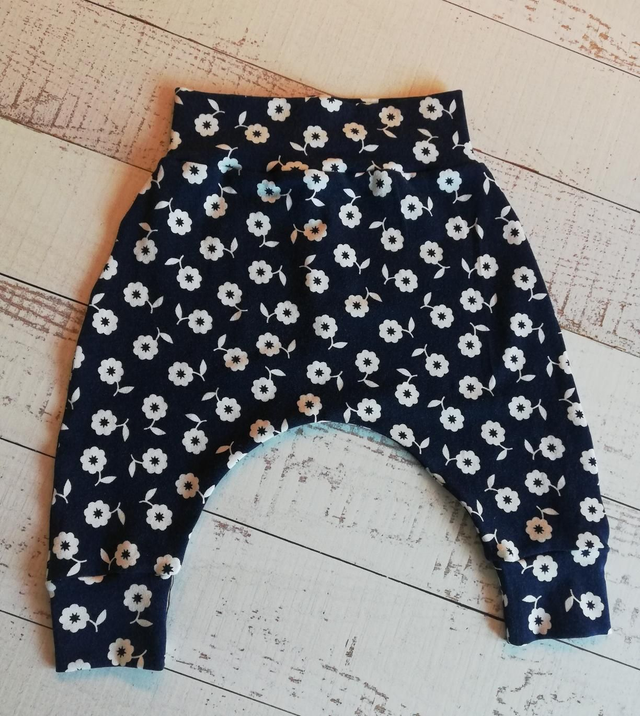 Baby &amp; Toddler Harem Leggings - Navy Flowers